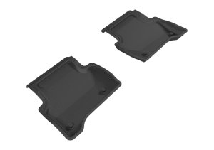 Jaguar XE Floor Mats - Rear - 3D MAXpider - Kagu - Black - `17-`20